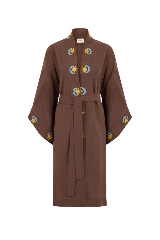 Hera Kahverengi Kaftan