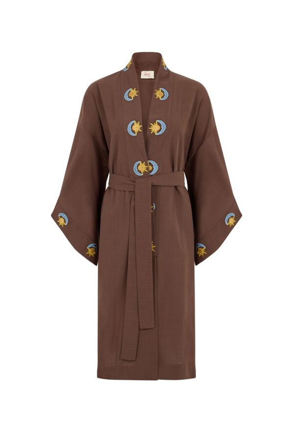 Hera Kahverengi Kaftan