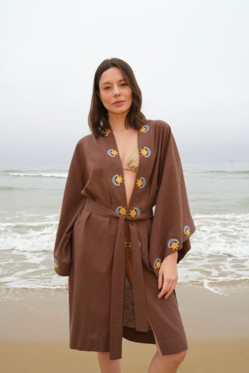 Hera Kahverengi Kaftan