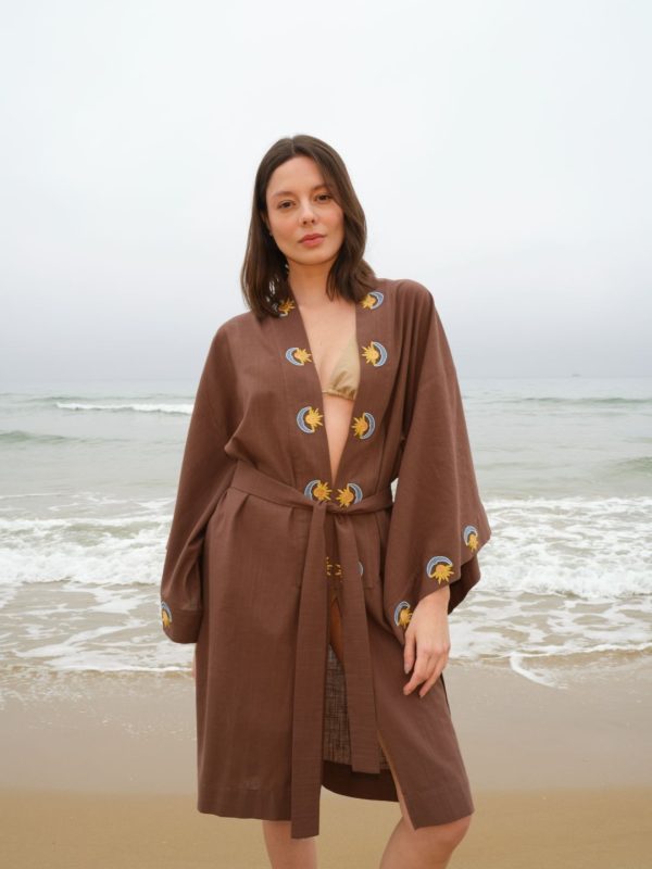 Hera Kahverengi Kaftan - Görsel 2