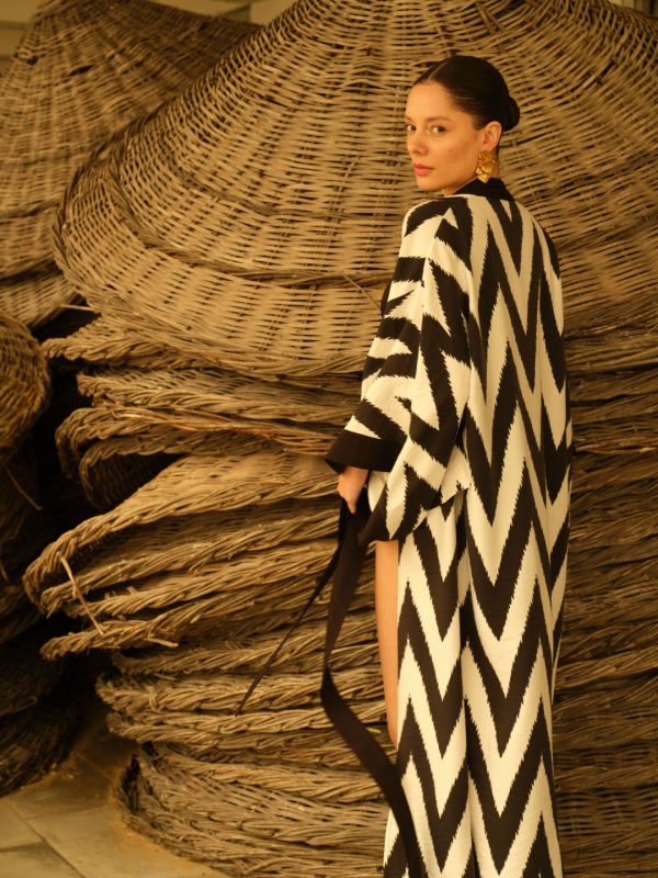 Mary Zigzag Kimono - Görsel 2