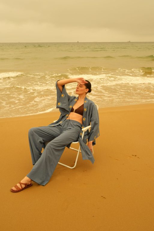 Mina Mavi Kaftan